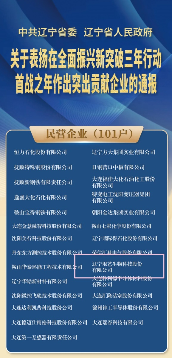 遼寧省企業(yè)大會(huì)隆重召開，垠藝生物受邀參會(huì)并榮獲表彰(圖1)
